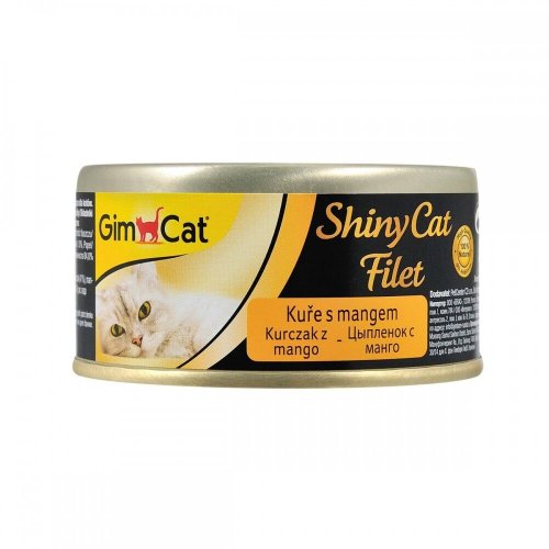 Вологий корм GimCat Shiny Cat Filet для котів з куркою та манго - 70 г