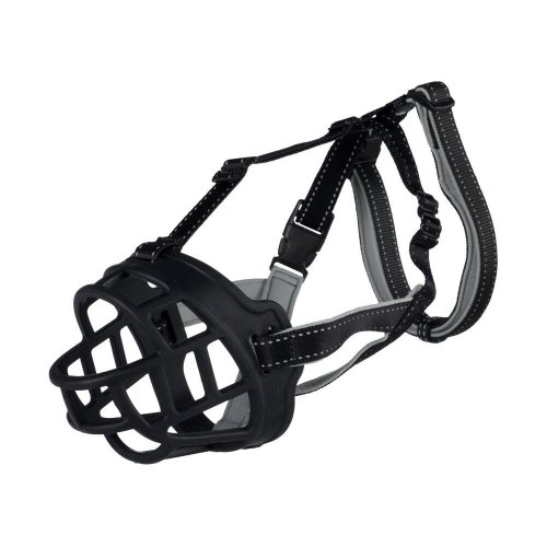 Намордник Trixie для собак гумовий чорний - L