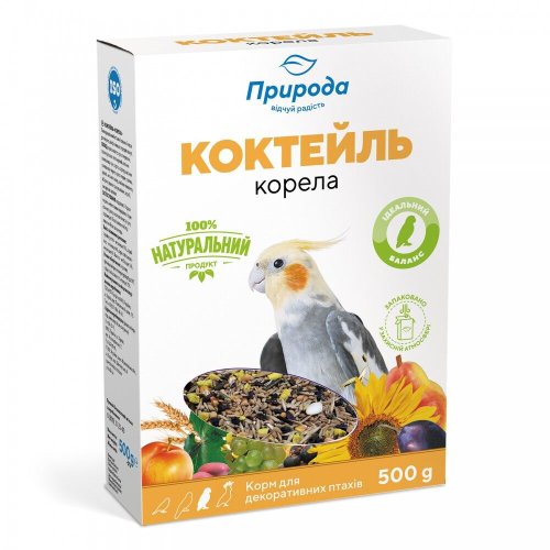 Корм Природа Коктейль Корела для середніх папуг - 500 г