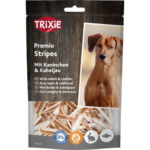 Ласощі Trixie Premio Fish Rabbit Stripes для собак снеки з рибою та кроликом - 100 г