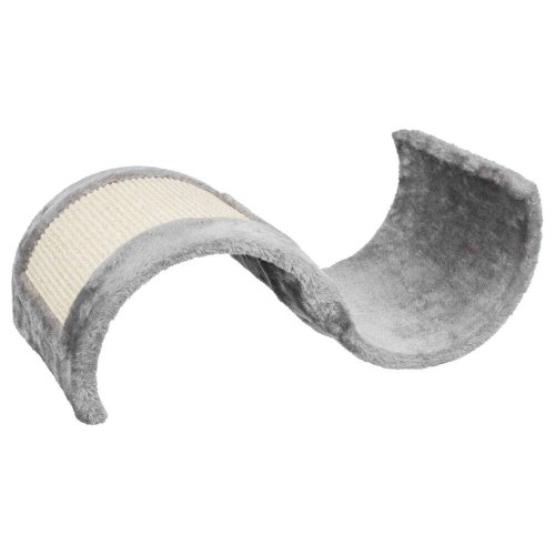 Дряпка-хвиля Trixie Wave для котів плюш/сизаль сіра 29x18x50 см - 1 шт