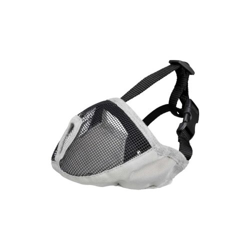 Намордник Trixie для собак короткомордих пород поліестер сірий - S-M
