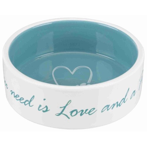 Миска Trixie для собак Pet's Home бірюзова керамічна 300 мл 12 см - 1 шт