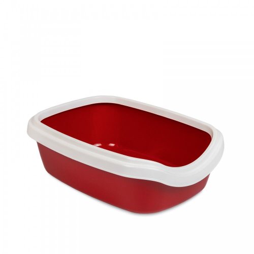 Туалет Природа Comfort M для котів бордо 41х30х13.5 см - 1 шт