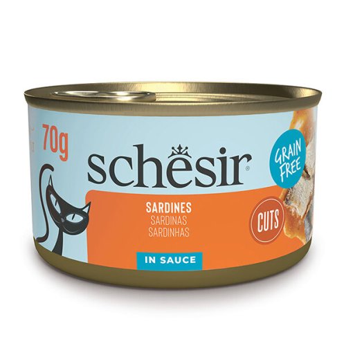 Вологий корм Schesir Cat Grill Sardines САРДИНА в соусі беззерновий корм для котів - 70 г