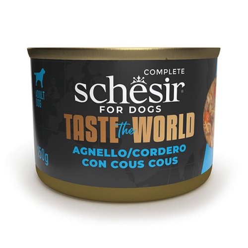 Вологий корм Schesir Dog Taste the World Lamb With Cous Cous ЯГНЯ З КУСКУСОМ в бульйоні для собак - 150 г
