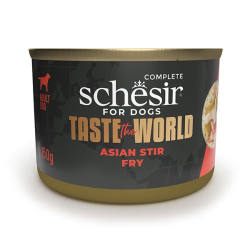 Вологий корм Schesir Dog Taste the World Asian Stir Fry КУРКА ПО-АЗІЙСЬКИ в бульйоні для собак - 150 г
