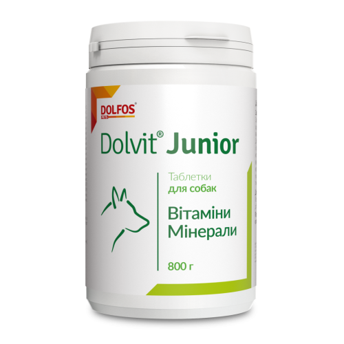 Вітаміни Dolfos для собак Долвіт Юніор (1т/10кг) - 510 таб