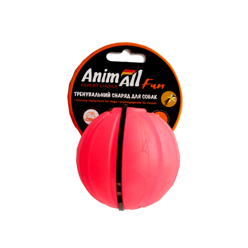 Іграшка для собак AnimAll Фан м'яч тренувальний 7 см - Кораловий