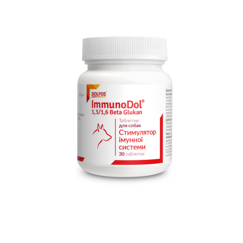 Вітаміни Dolfos для собак ІмуноДол (1т/20кг) - 30 таб