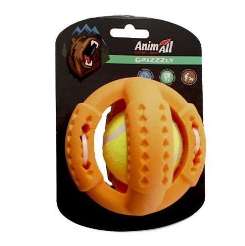 Іграшка для собак Animall GriZzly тенісний м'яч L - Помаранчевий