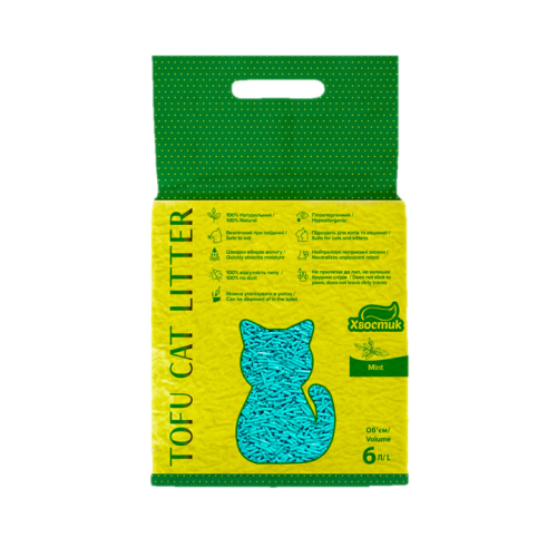 Наповнювач Хвостик ТОФФУ М'ята, 2.6кг - 6 л