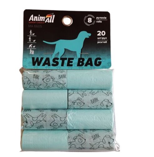 Змінні пакети AnimAll 8 рулона по 20 штук - Бірюзовий