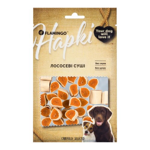 Ласощі Flamingo Dog Лососеві суші для собак - 75 г