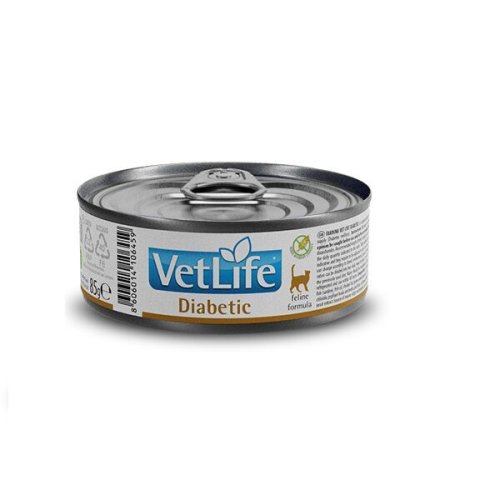 Вологий корм Farmina Cat Vet Life Diabetic для котів контроль рівня глюкози при цукровому діабеті - 85 г