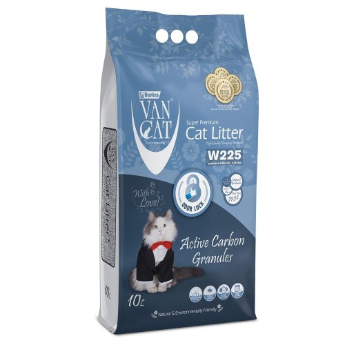 Наповнювач VanCat Бентоніт з гранулами активованого вугілля - 8.5 кг