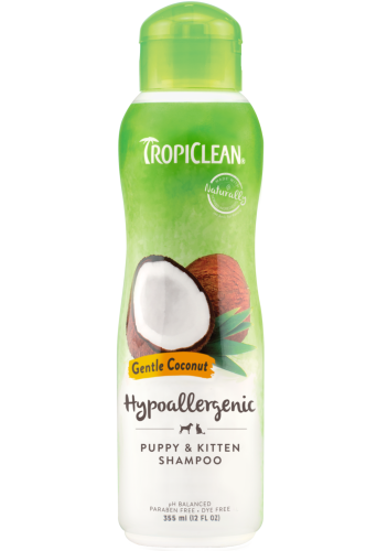 Шампунь TropiClean "Ніжний кокос" гіпоалергенний для цуценят та кошенят - 355 мл