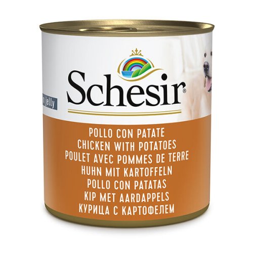 Вологий корм Schesir Dog Chicken With Potatoes КУРКА З КАРТОПЛЕЮ в желе для собак - 285 г