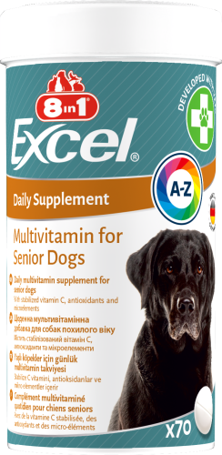 Вітаміни 8in1 Excel Multi Vitamin Senior для собак похилого віку мультивітамін - 70 таб