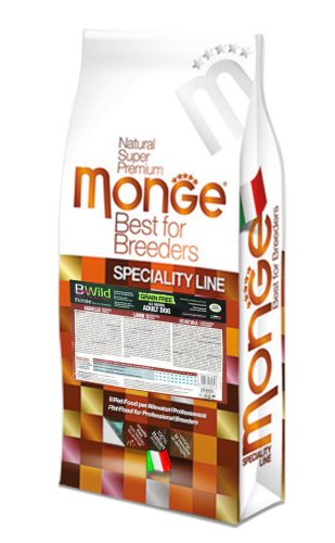 Сухий корм Monge Dog Bwild Lamb Grain Free ягня для дорослих собак - 15 кг