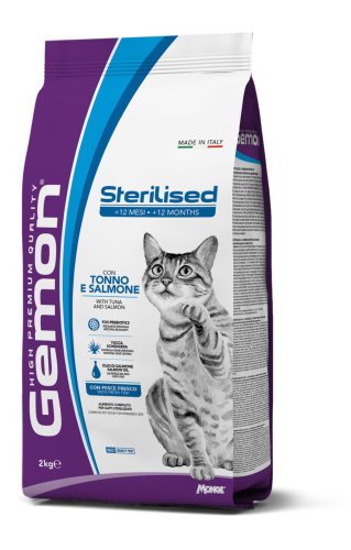 Сухий корм Gemon Cat Sterilised стерилізованих для котів тунeць з лососем - 2 кг