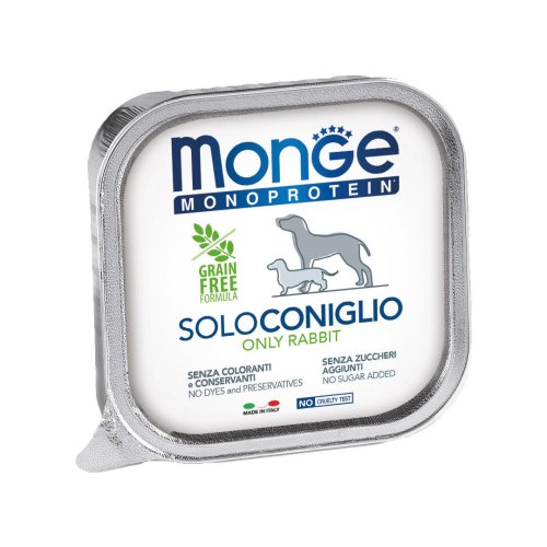 Вологий корм Monge Dog SOLO для собак 100% кролик - 150 г