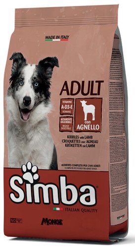 Сухий корм Monge SIMBA Dog Lamb ягня для дорослих собак - 20 кг