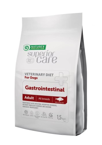 Сухий корм Nature's Protection Dog SC Veterinary Diet Gastrointestinal White Fish для собак при проблемах ШКТ з Білою рибою - 1.5 кг