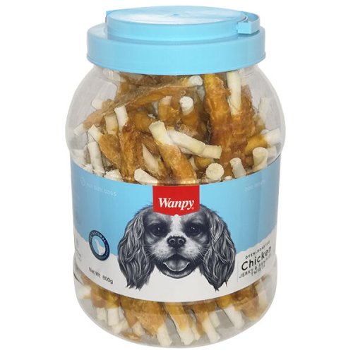 Ласощі Wanpy Dog Chicken Jerky & Rawhide Twists ПАЛИЧКА З В’ЯЛЕНОЮ КУРКОЮ для собак - 800 г
