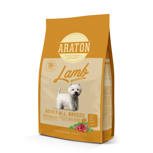 Сухий корм Araton Dog Lamb Adult All Breeds Для собак усіх порід з Ягням - 15 кг