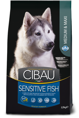 Сухий корм Farmina Dog CIBAU SENSITIVE MEDIUM & MAXI для собак середніх та великих порід з чутливим травленням з рибою - 12 кг