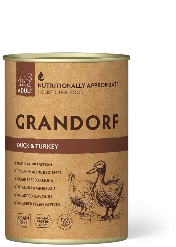Вологий корм Grandorf Dog Duck & Turkey Adult для собак з качкою та індичкою - 400 г