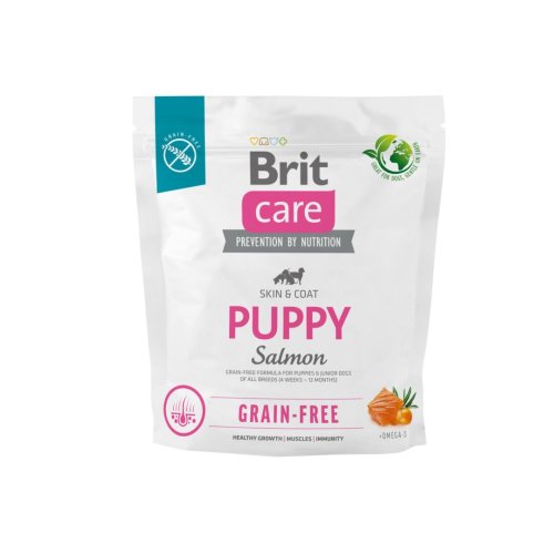 Сухий корм Brit Care Dog Grain-free Puppy для цуценят беззерновий з лососем - 1 кг