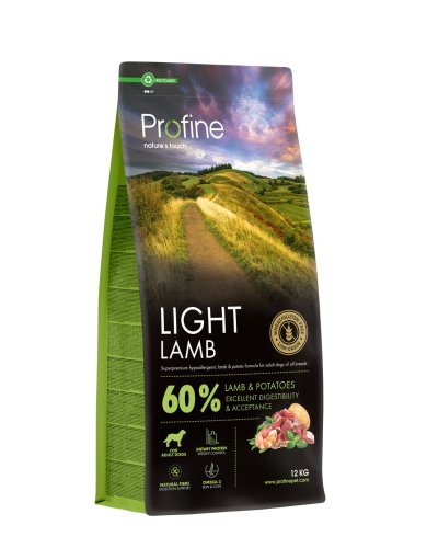 Сухий корм Profine Light Lamb and Potatoes для собак з надмірною вагою з ягнятиною та картоплею - 12 кг