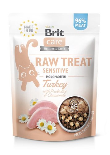Ласощі для котів Brit Raw Treat Sensitive Freeze-dried з індичкою - 40 г