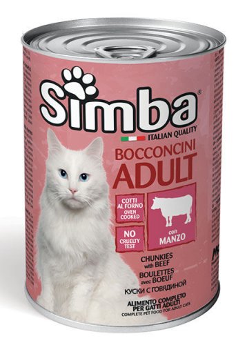 Вологий корм Monge SIMBA Cat Wet для котів яловичина - 415 г