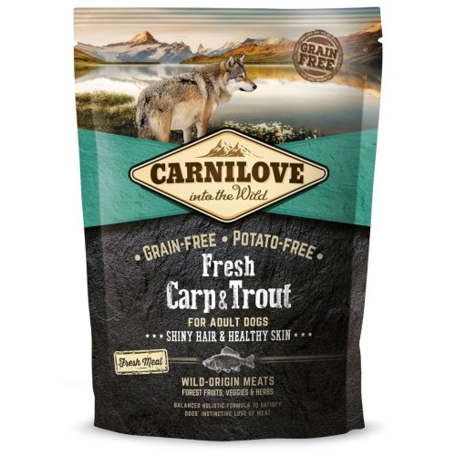 Сухий корм Carnilove Fresh Carp & Trout для дорослих собак всіх порід риба - 1.5 кг