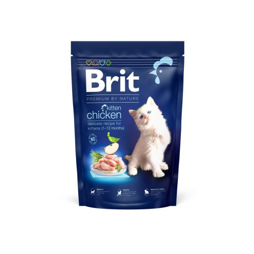 Сухий корм Brit Premium Cat by Nature Kitten для кошенят з куркою - 1.5 кг