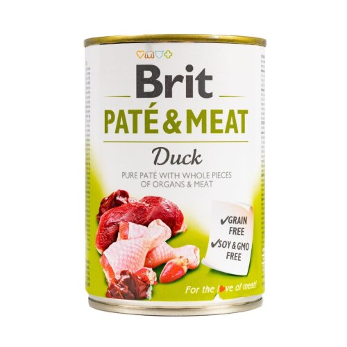 Вологий корм Brit Care Pate & Meat для собак з качкою - 400 г