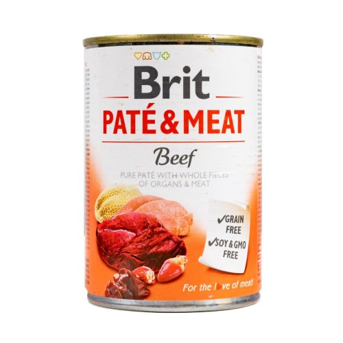 Вологий корм Brit Care Pate & Meat для собак з яловичиною та індичкою - 400 г