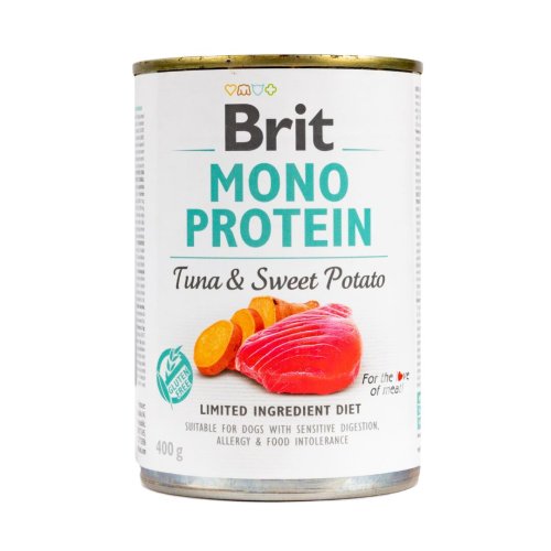 Вологий корм Brit Mono Protein Tuna & Sweet Potato для собак з тунцем і бататом - 400 г