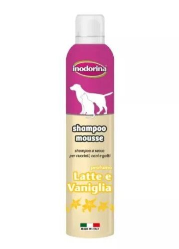 Шампунь-мус Indorina Shampoo Mousse Lat Van для собак та котів з ароматом ванілі та молока - 300 мл